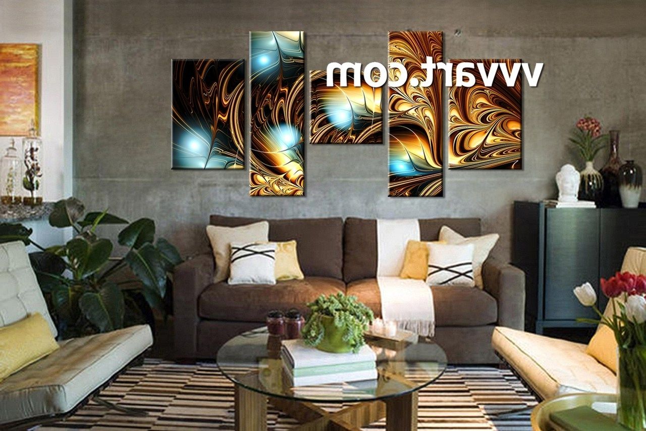 abstract painting living room