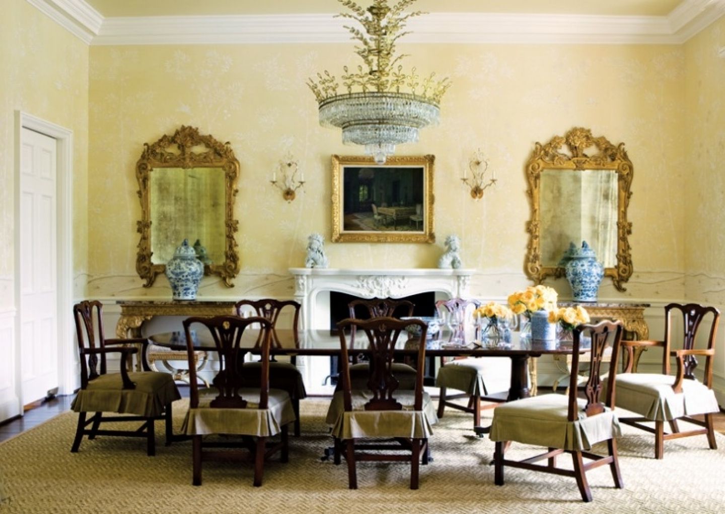 formal dining room wall pictures