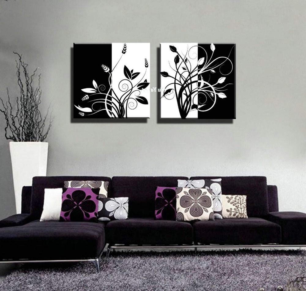 Black And White Abstract Wall Art For Most Up To Date Black Wall Art Stickers Black Wall Art Canvas Black Metal Wall Art (View 14 of 15)