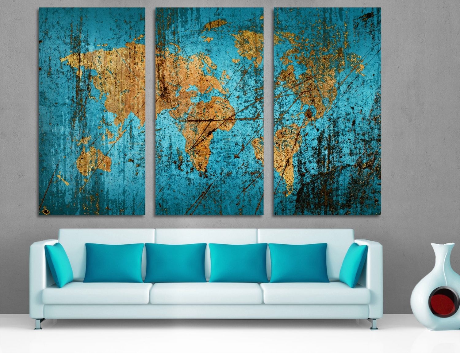 15 Best Collection of Dark Blue Abstract Wall Art