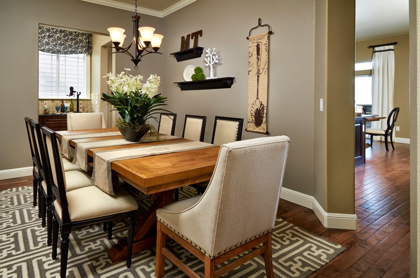 Ideas Decorate Large Wall Dining Room