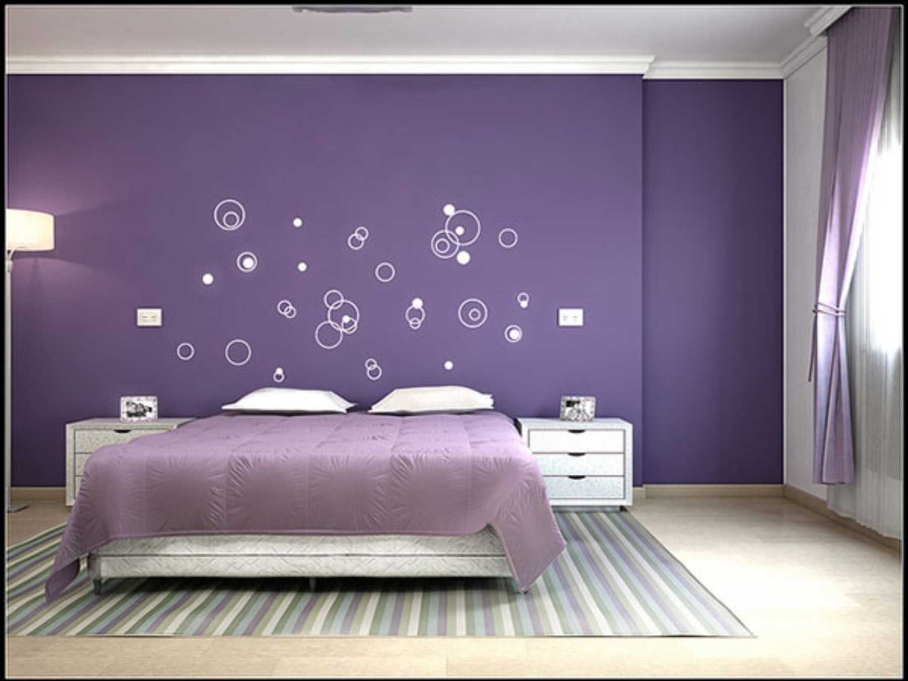 Purple Bedroom Wall Decor
