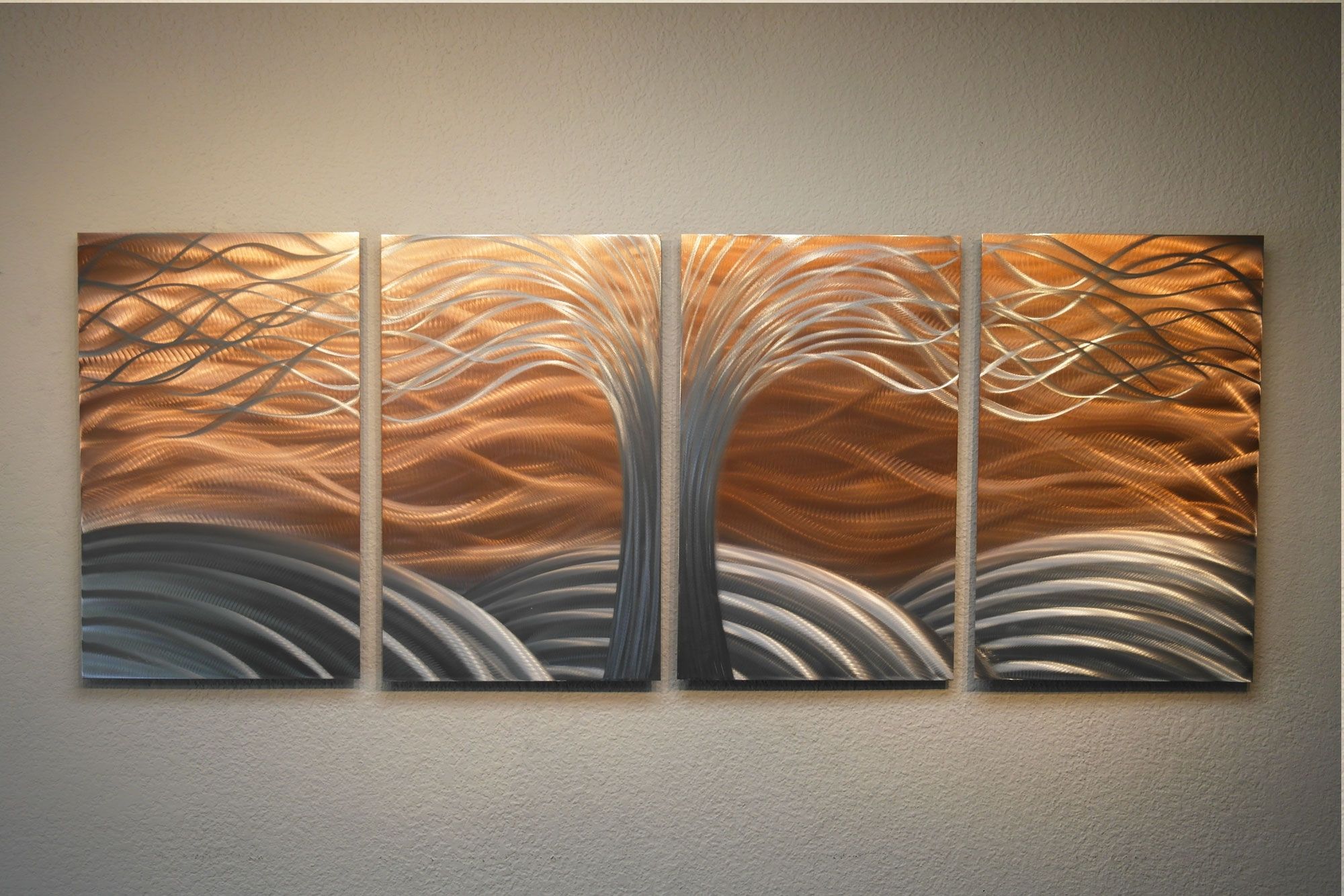 2024 Best of Abstract Copper Wall Art