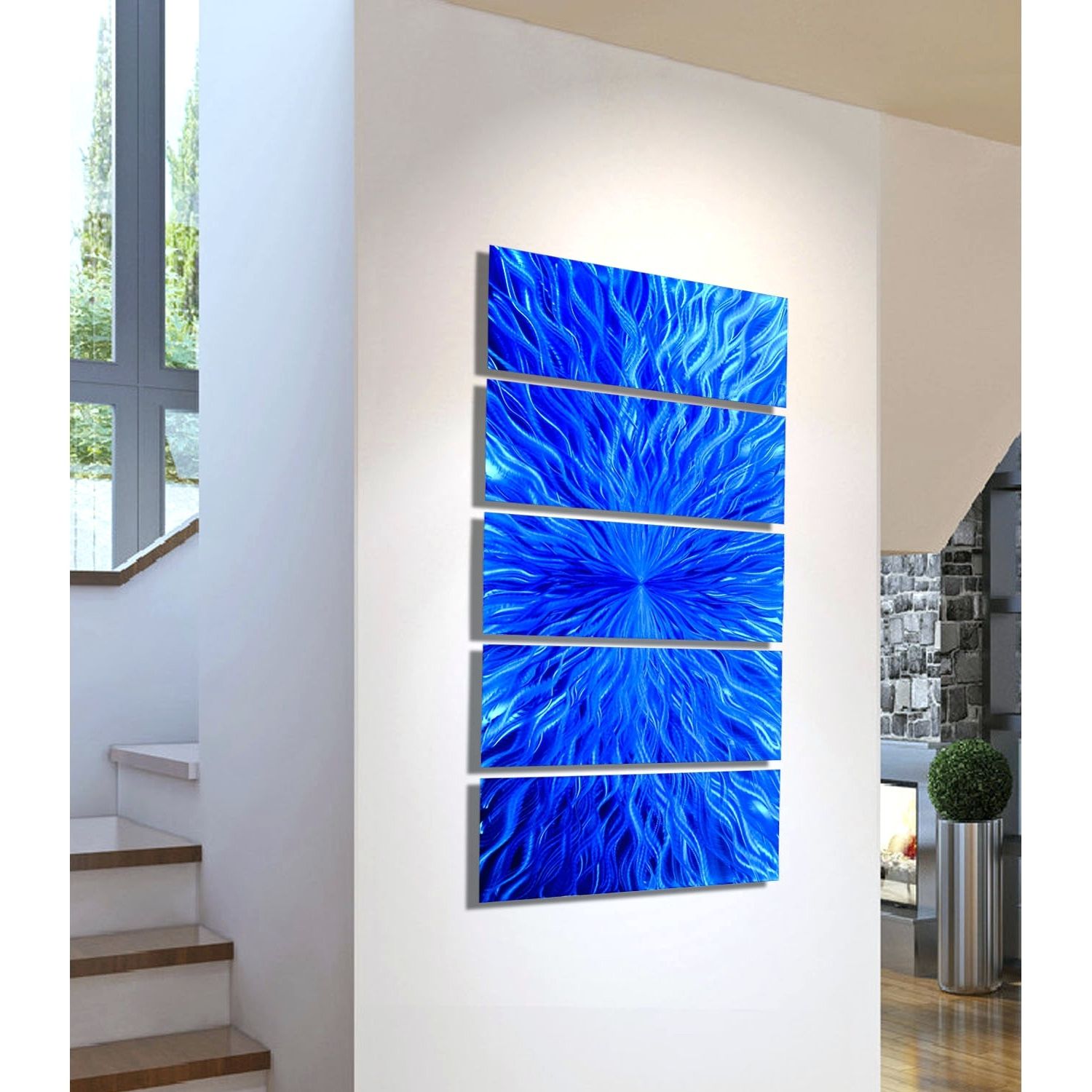 15 Inspirations Fused Glass And Metal Wall Art