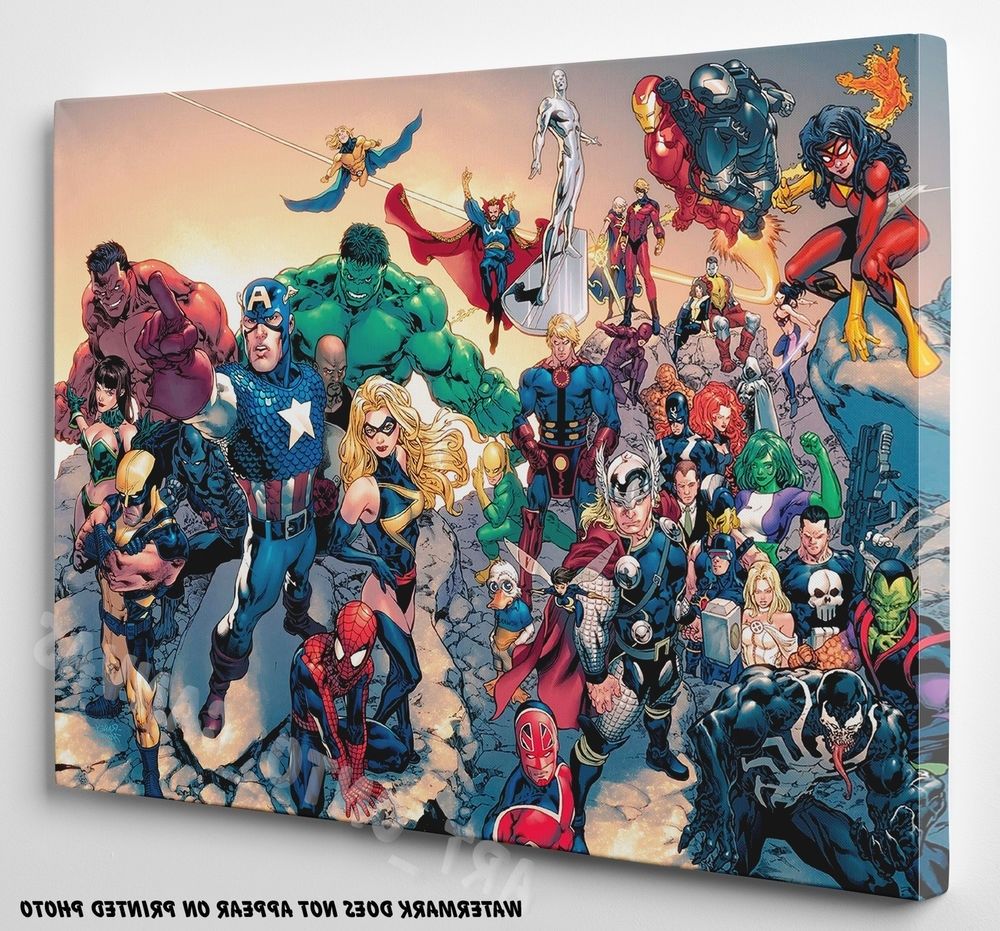 15 Inspirations Marvel Canvas Wall Art