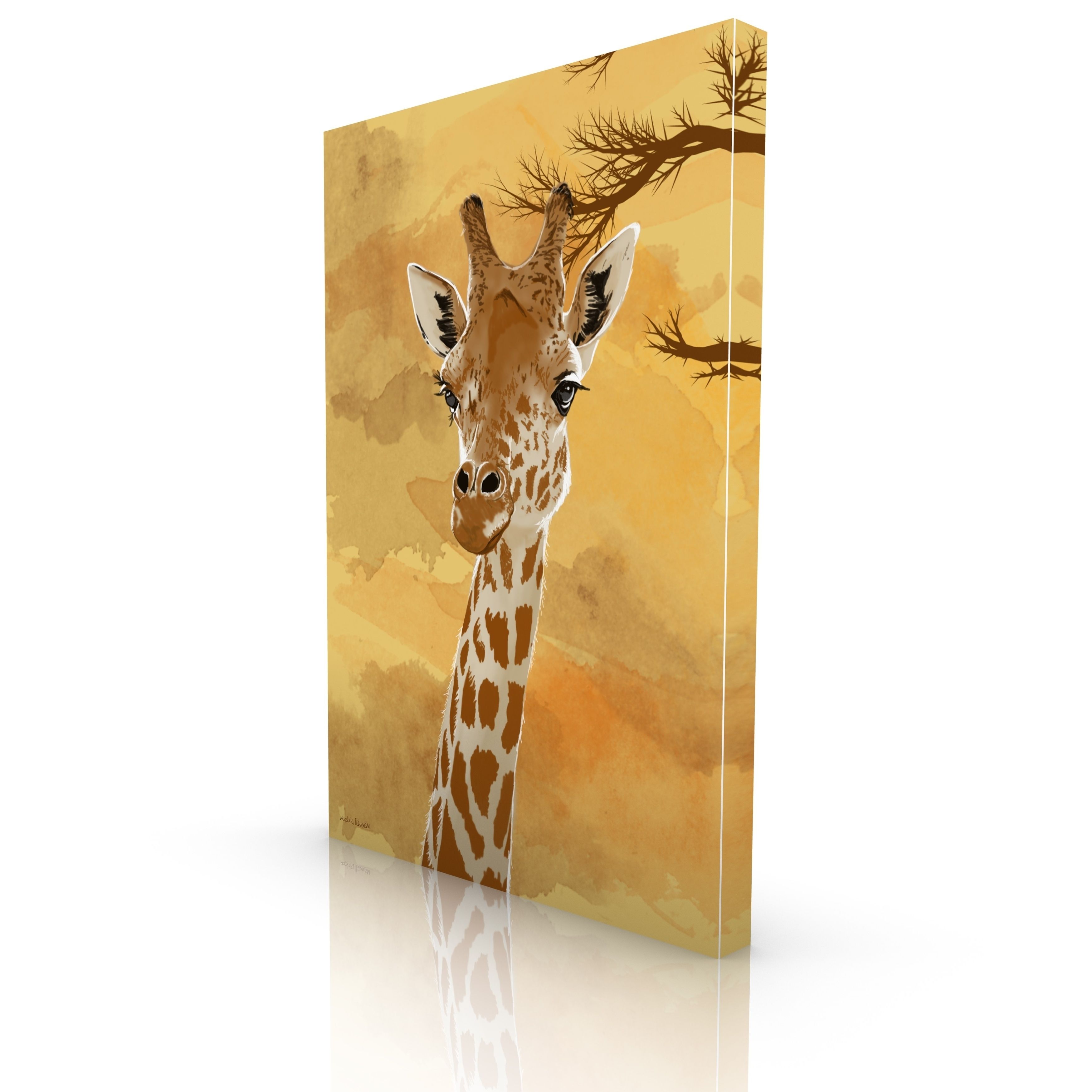 Best 15+ of Giraffe Canvas Wall Art