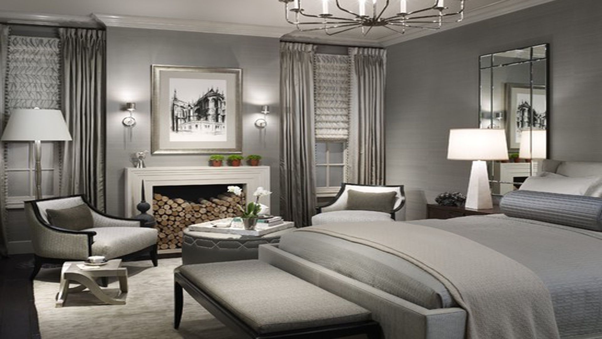 Well Liked Bedroom Inviting Grey Bedroom Walls Picture Concept Light Home Throughout Wall Accents For Grey Room 