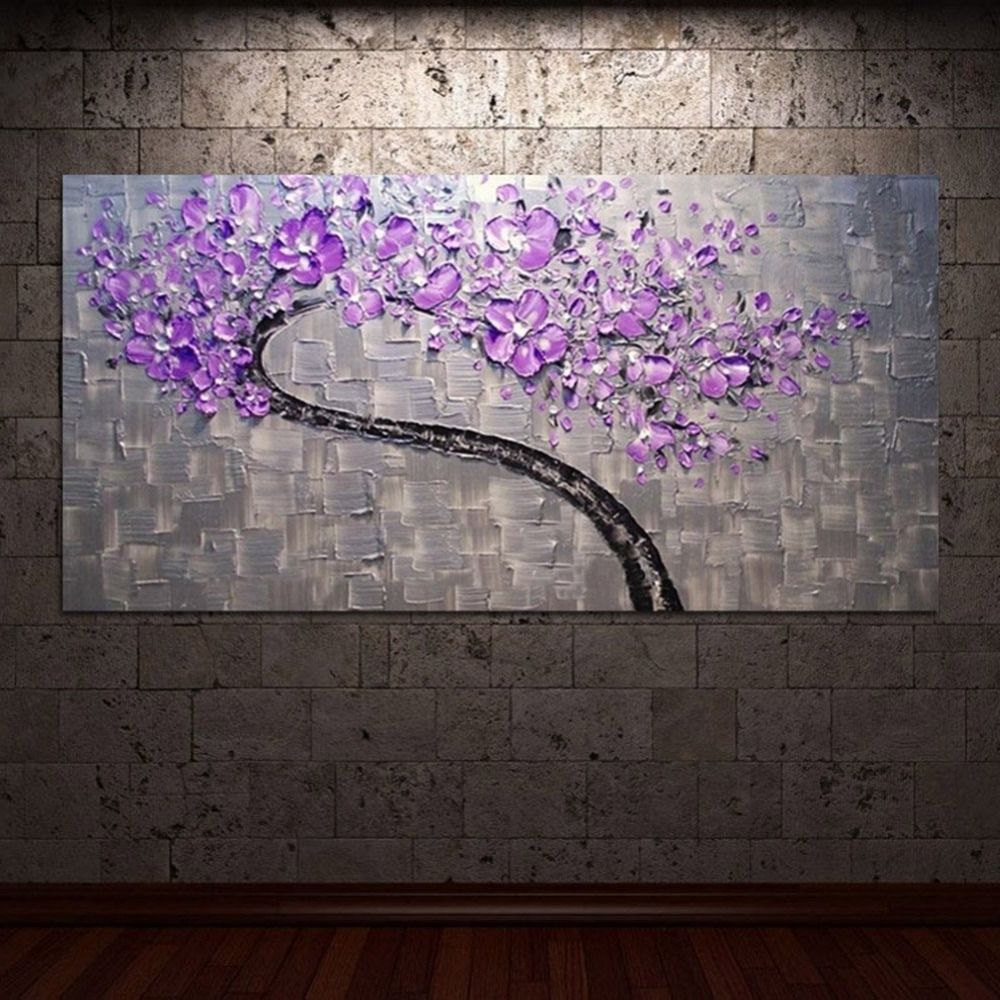 The Best Purple And Grey Wall Art