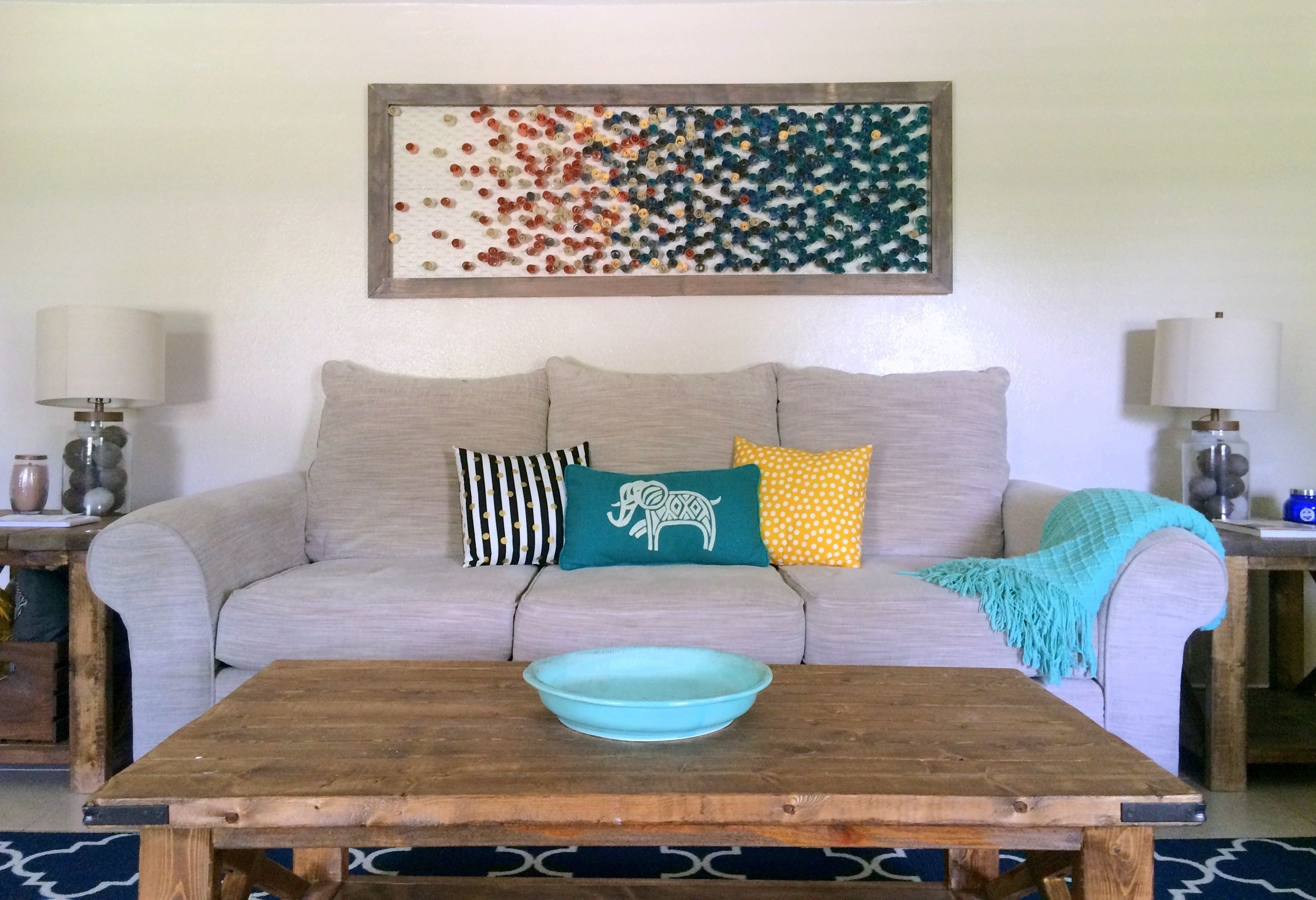 living room framed canvas art