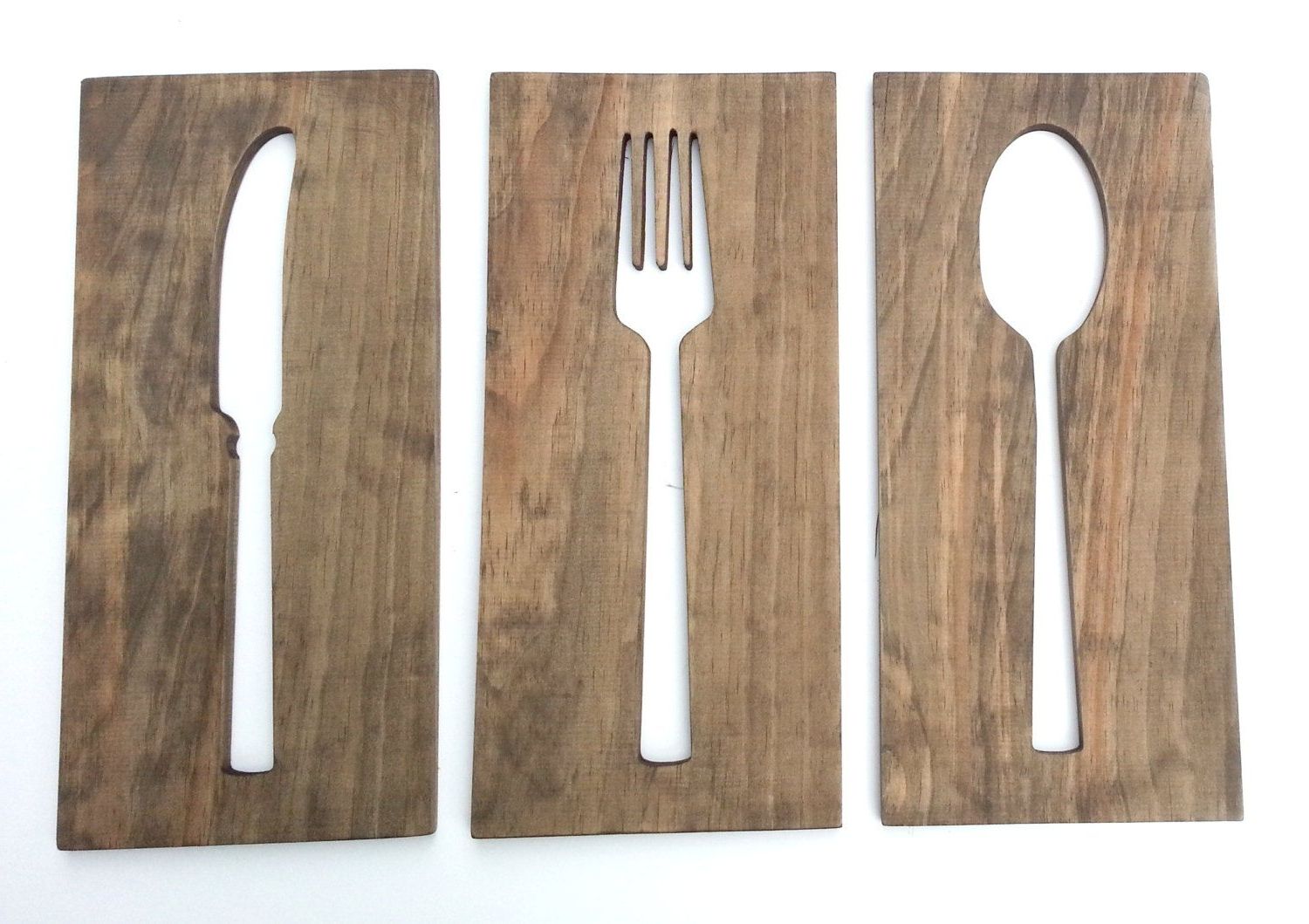 kitchen wall art fork and spoon