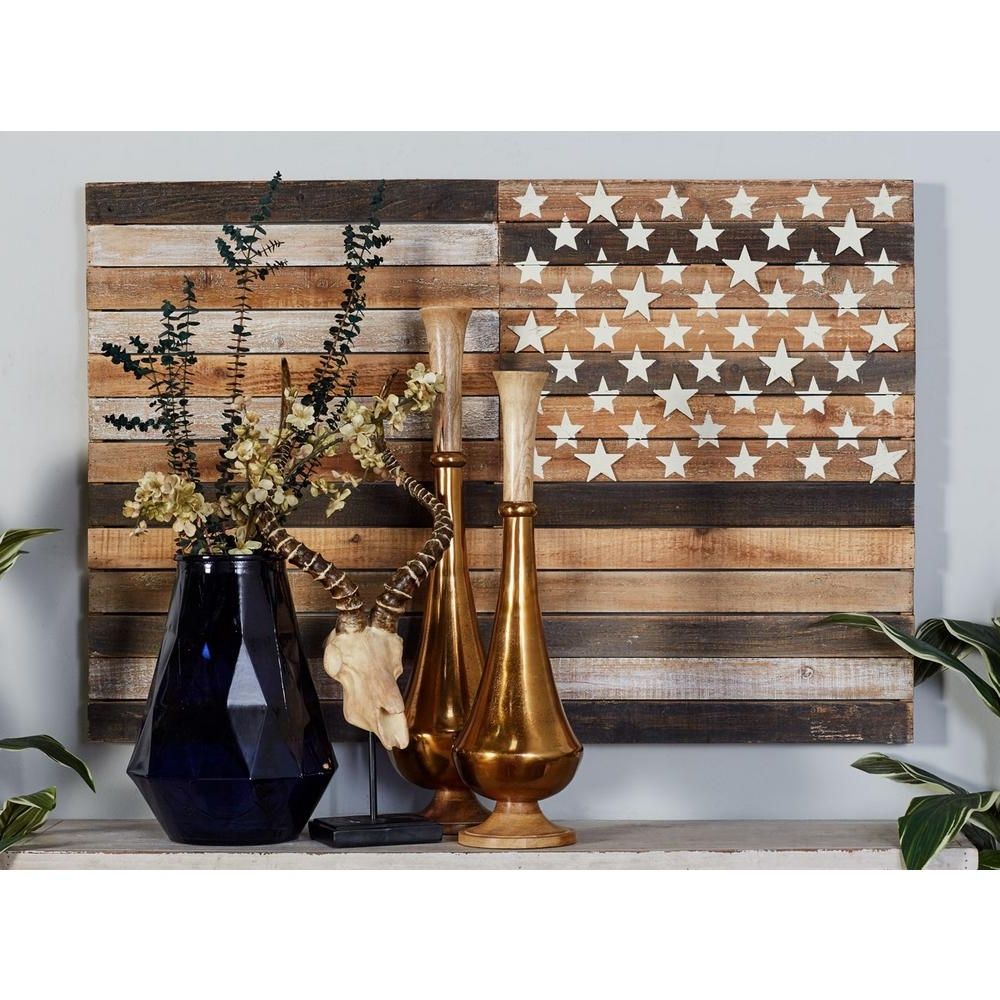 20 Photos Wooden American Flag Wall Art