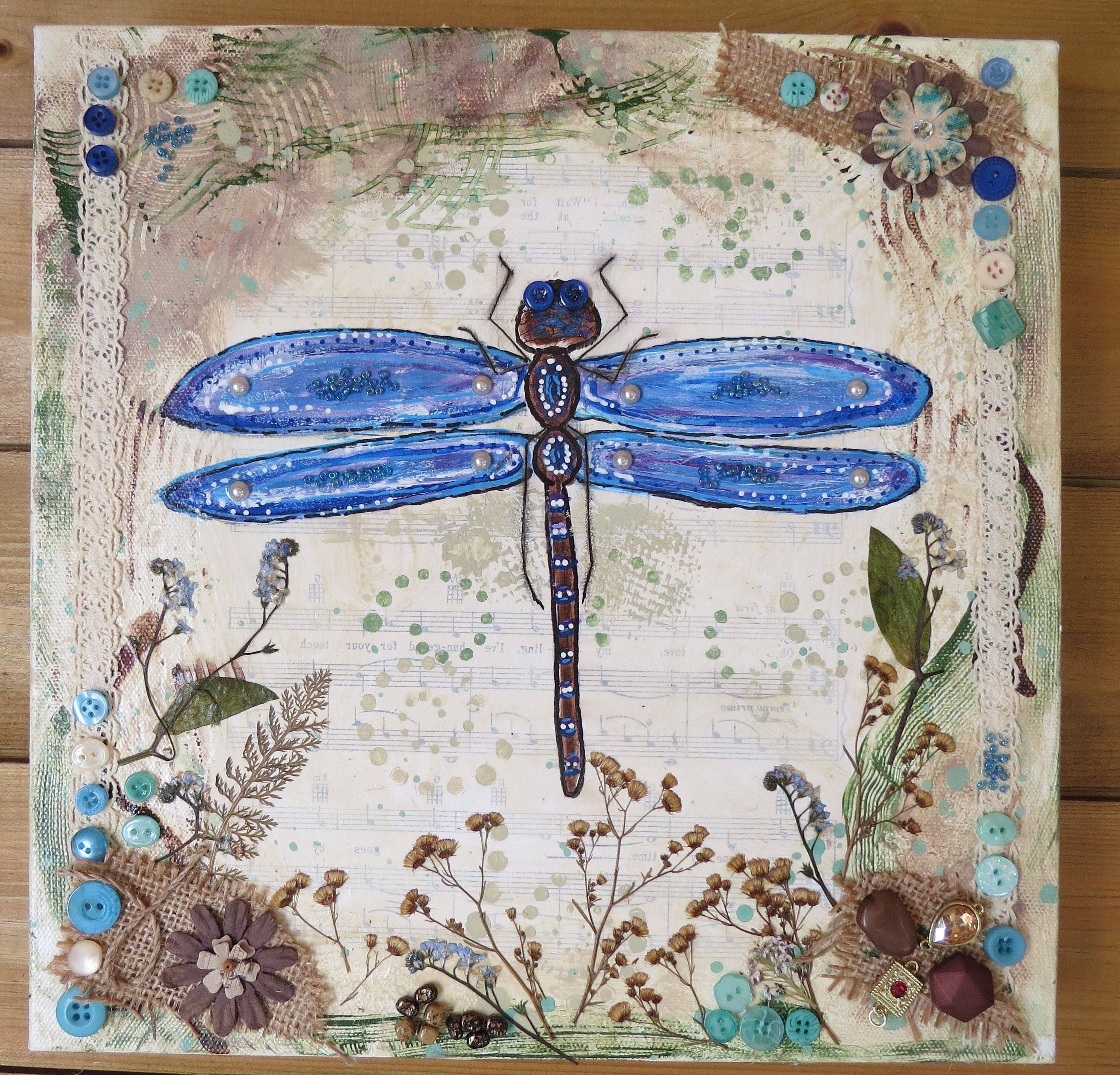 The 20 Best Collection of Dragonfly Painting Wall Art