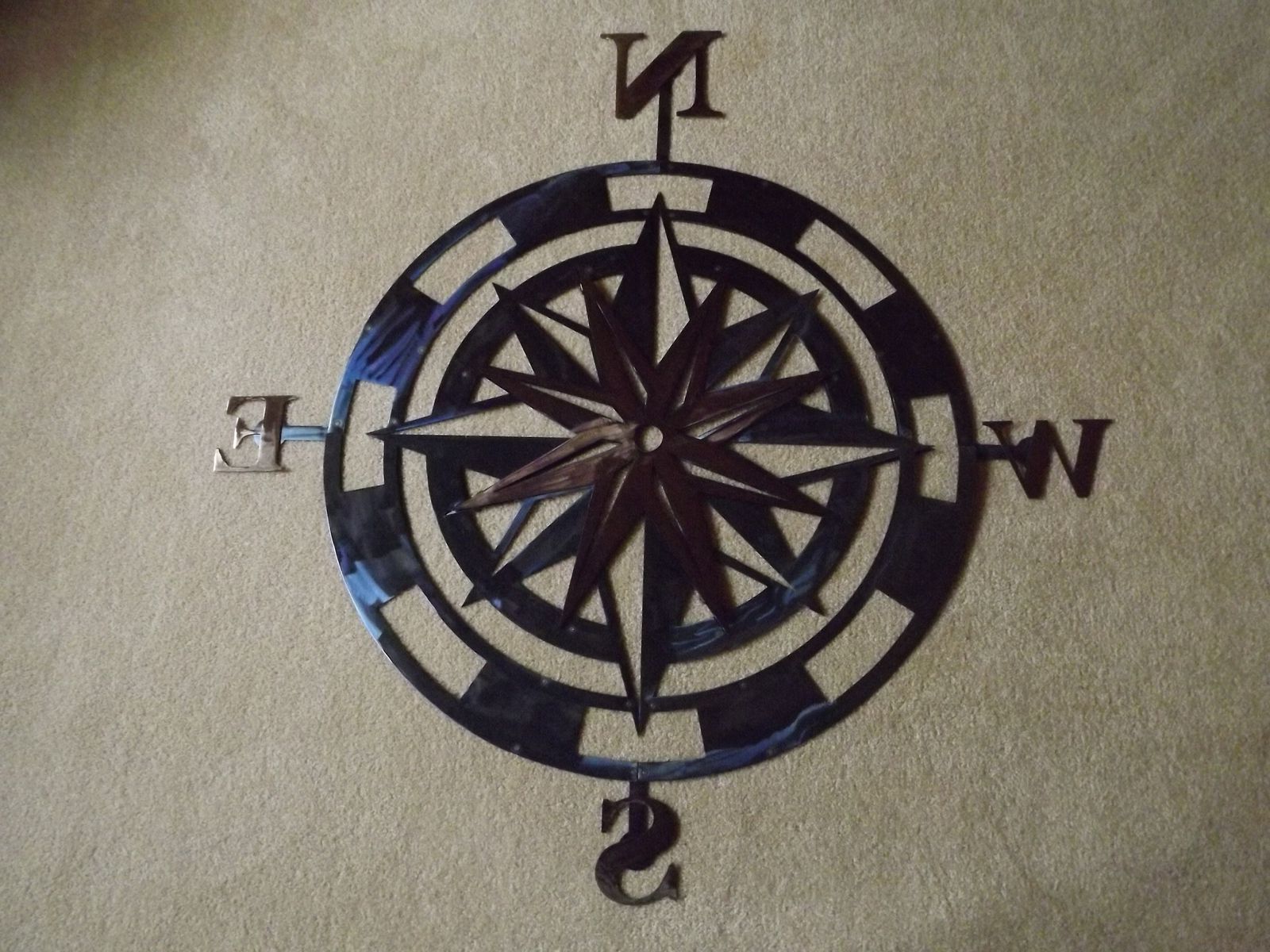 Popular Handmade 36 Inch Metal Compass Rose Wall Artsuperior Iron Artz With Round Compass Wall Decor (View 16 of 20)