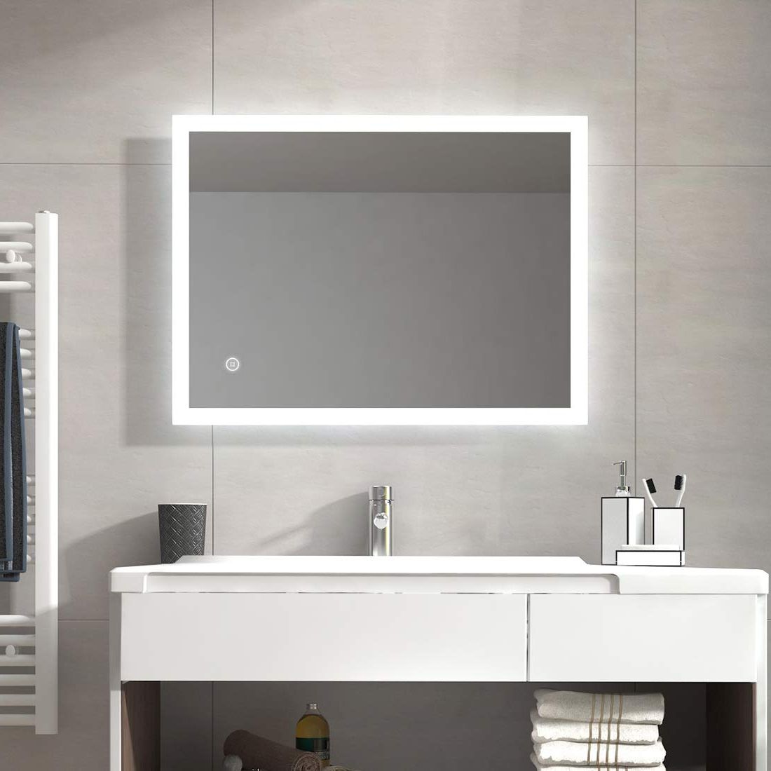 Top 20 of Lighted Wall Mirrors for Bathrooms