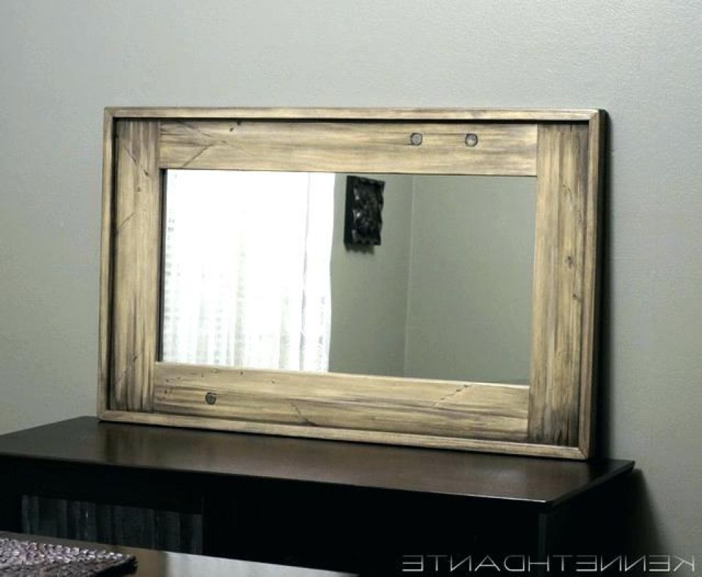 20 Inspirations Large Wall Mirrors with Wood Frame