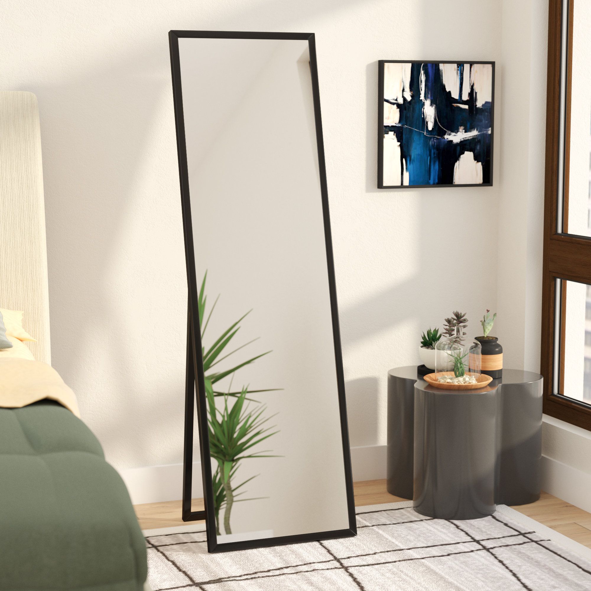 Mcgary Free Standing Floor Modern Contemporary Full Length Mirror Pertaining To Well Known Stand Up Wall Mirrors 