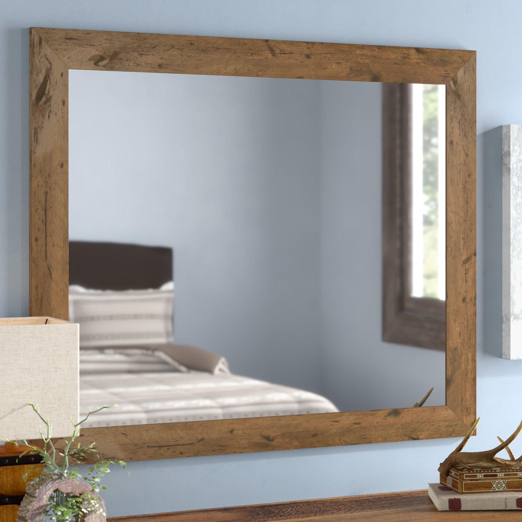 Most Current Keown Rustic Wall Mirror With Rustic Wall Mirrors (View 3 of 20)