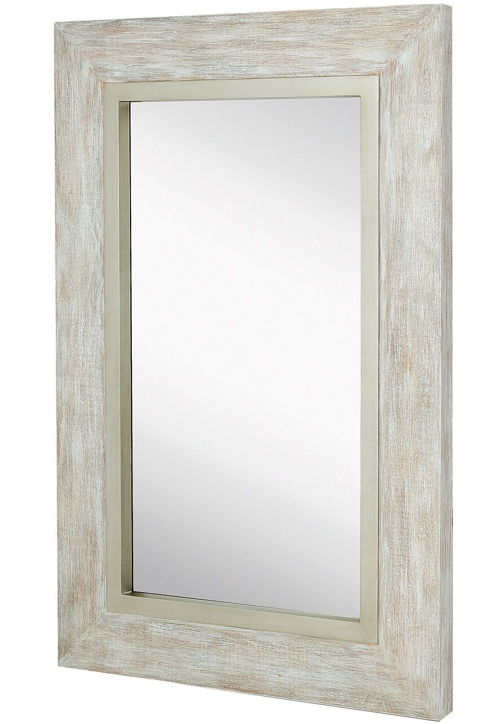 Most Recent Hamilton Hills Large White Washed Framed Mirror (View 18 of 20)