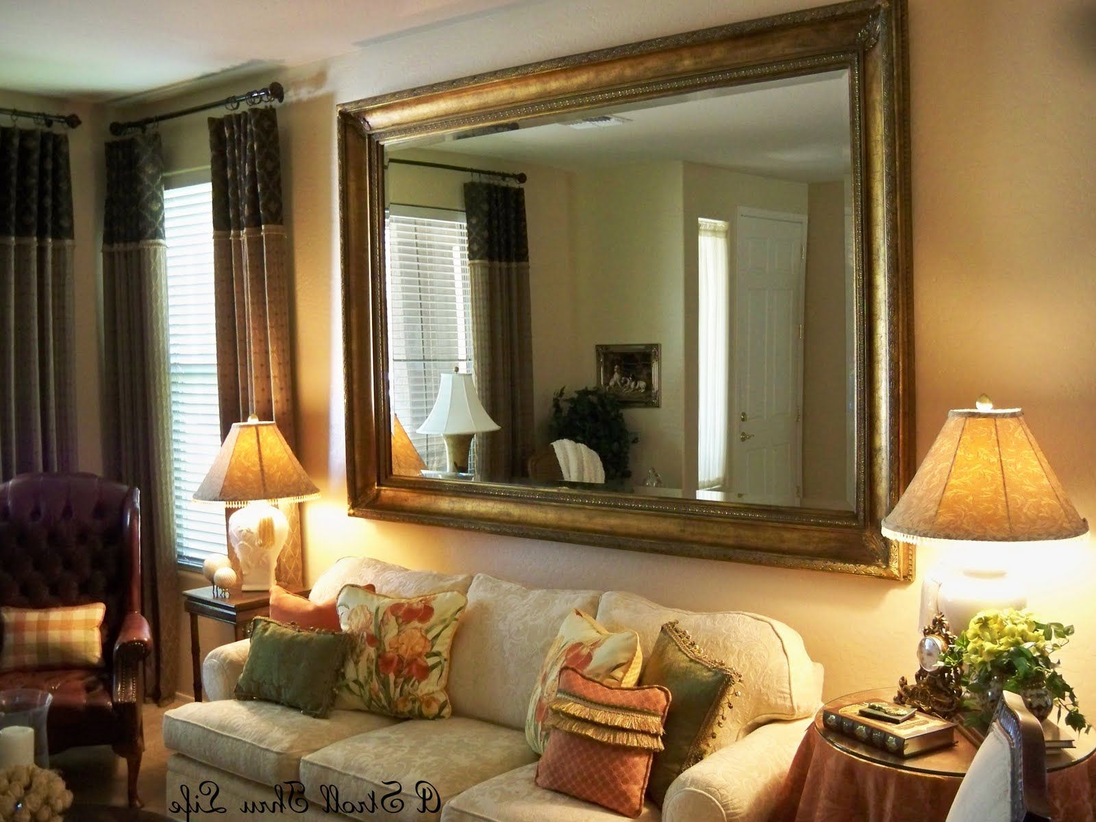 large rectangular living room mirrors