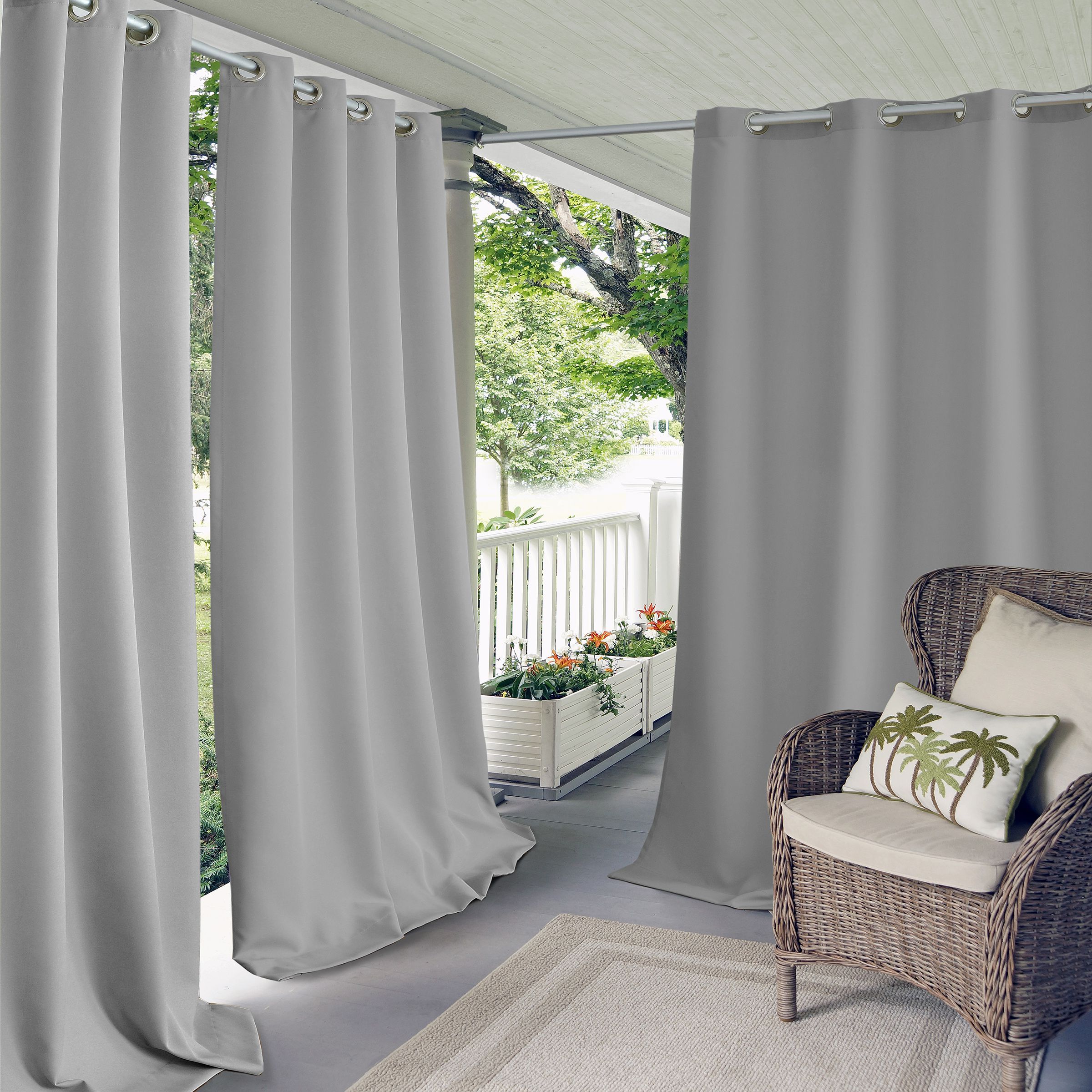 20 The Best Davis Patio Grommet Top Single Curtain Panels