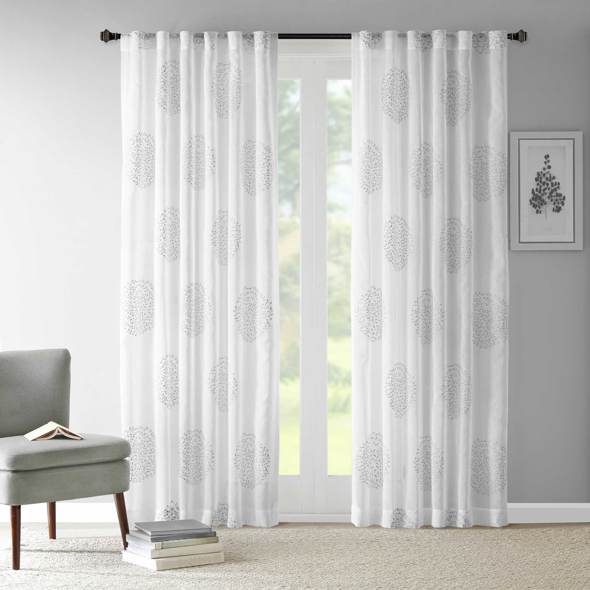 20 The Best Vina Sheer Bird Single Curtain Panels