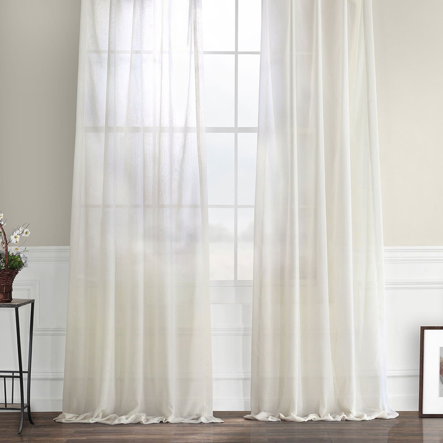 The 20 Best Collection of Laya Fretwork Burnout Sheer Curtain Panels