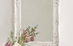 Distressed White Wall Mirrors